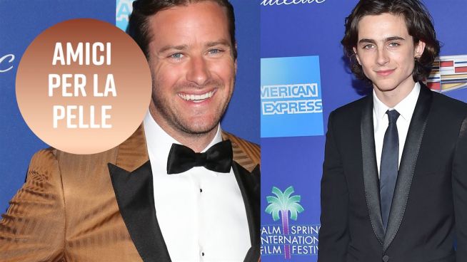 Armie Hammer e Timothée Chalamet: amici per la pelle