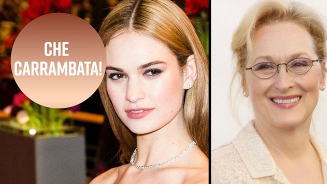 Che sorpresa: Meryl Streep e Lily James sono imparentate!