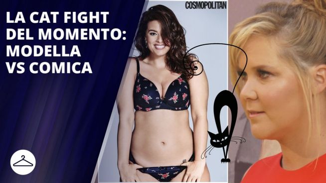 La modella plus size contro la comica: è cat fight