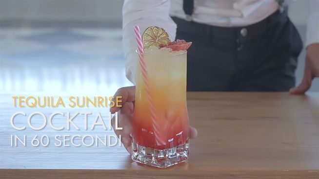 Cocktail in 60 secondi: Tequila sunrise